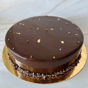 Entremet de chocolate y caramelo