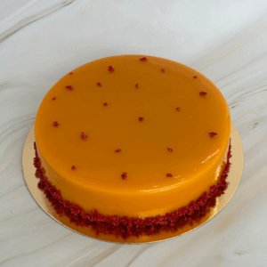 Entremet de mango y fruta de la pasión