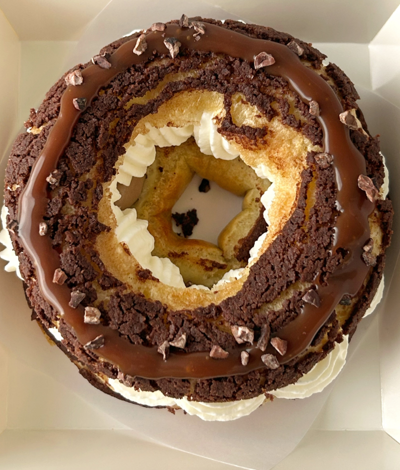 pdt - Paris brest de chocolate y nata (4 unidades)